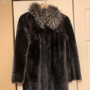 Amazing Shearling & Racoon Fur Coat